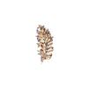 Exquisite Vintage Rhinestone Leaf Brooch for Coats & Suits