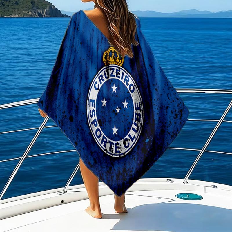 Fc Emblem Printed Beach Towel, Super Soft Microfiber, Perfect Gift Birthday, for Pool, Beach, Travel, for family and friends