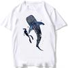 Dive To The Depths Of The Ocean with Whale Shark Art TShirt Unisex Men Great White Shark Anatomy T-Shirt Hip Hop Boy Casual Tees