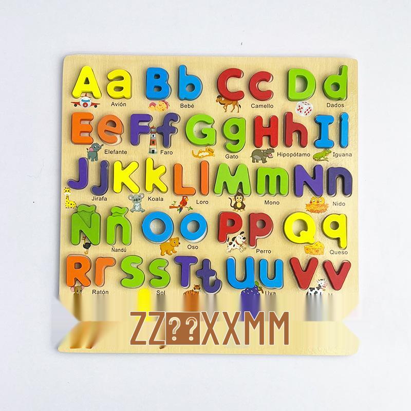 Children’s Bilingual Arabic-Russian Educational Wooden Board: Numbers & Letters Toy