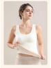 Women's L2# Wool Silk Brushed Base Layer with Underarm Coverage & One-Piece Fixed Bra Pads