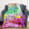 1Pc Colorful Cartoon Characters Blanket Soft And Comfortable Casual Warm Camping Travel Christmas Halloween Xmas Gift M924614