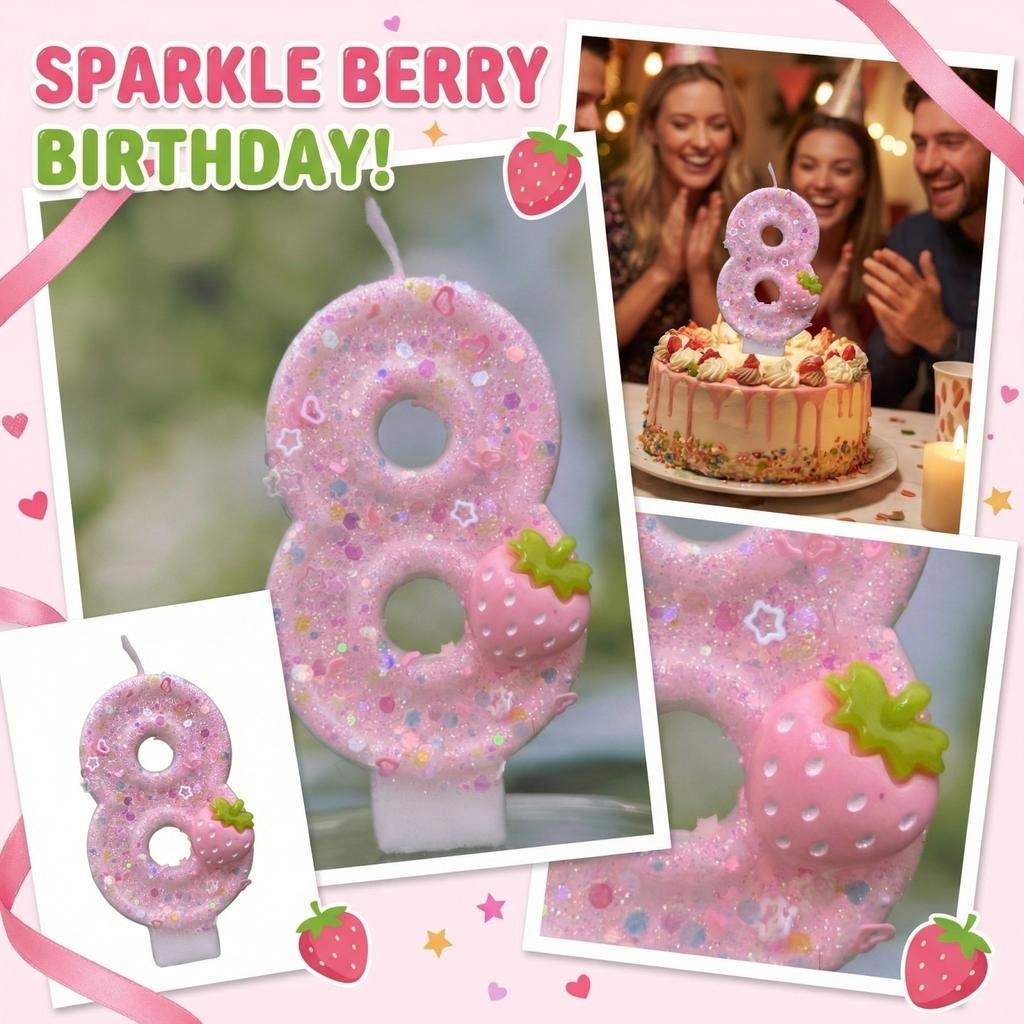 Fashion Cartoon Creative Birthday Candles Party Digital Candles