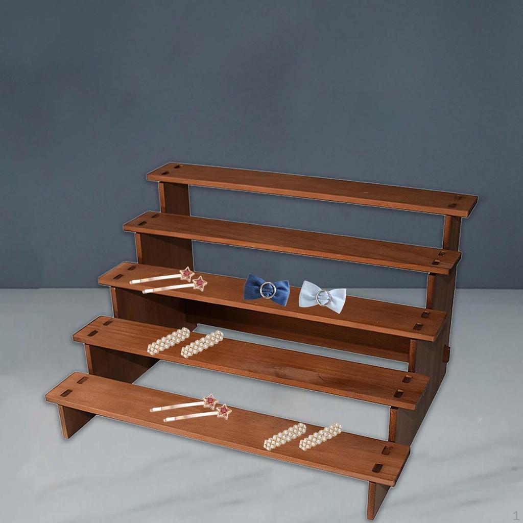 5-stöckiger Holz-Ausstellungsständer, Mehrzweck-Cupcake-Servierständer für die Küchenarbeitsplatte