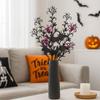 Spooky Black Halloween Bats Spiders Branch Realistic Simulation Bats Flower  Happy Halloween Decor