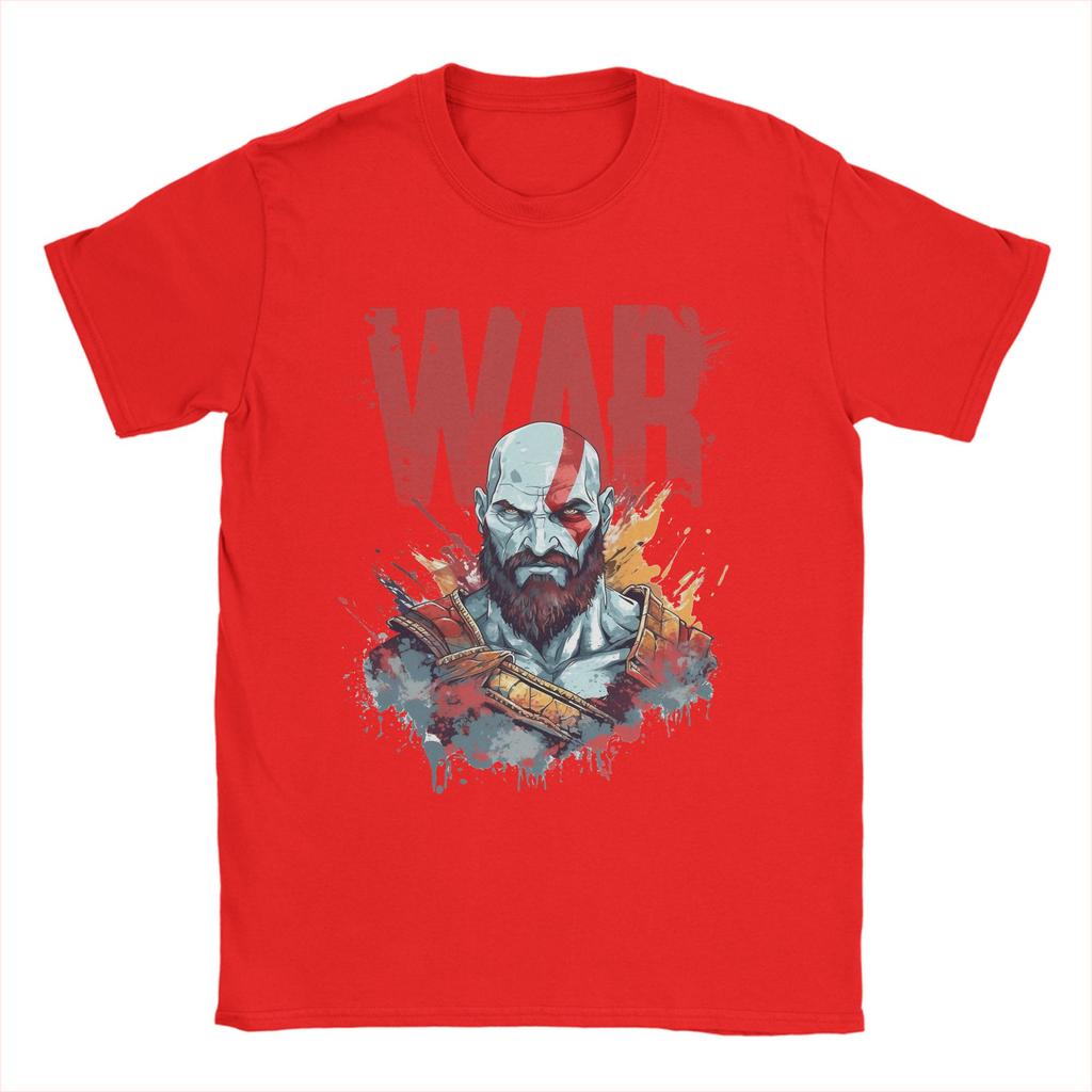 THE GOD OF WAR Unisexs T Shirt Novelty Tee Shirt Short Sleeve Round Neck TShirts Cotton New Arrival Tops