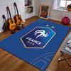 French Football Federation Logo Design Patterned Carpet a Non Slip Rug Suitable for All Seasons and Any Setting, Gift