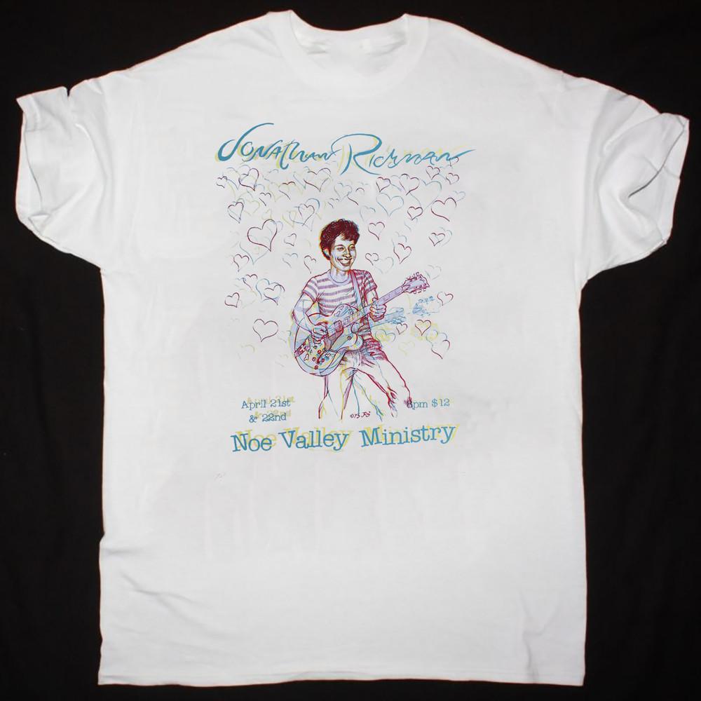 Jonathan Richman Live On Stage White T-Shirt Cotton Full Size Unisex T-Shirt XXXL