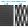 120mm Fan Dust Filter Mesh 4.72inch Magnetic Frame PVC PC Computer Case Fan Dust Mesh Cover Grills Black 5-Pack