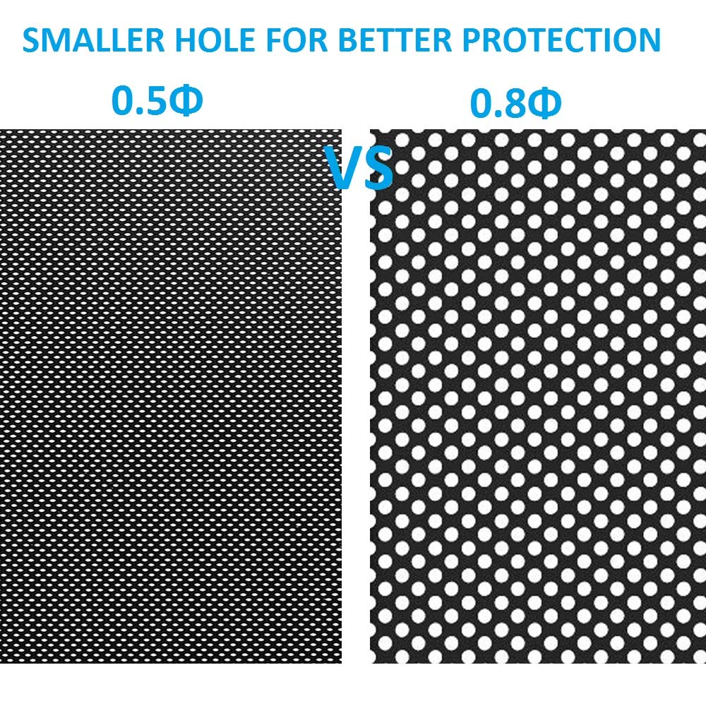 120mm Fan Dust Filter Mesh 4.72inch Magnetic Frame PVC PC Computer Case Fan Dust Mesh Cover Grills Black 5-Pack