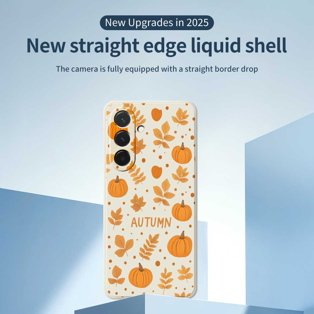 For Samsung Galaxy A36 5G Case Autumn Theme Pattern Printing Straight Edge TPU Phone Back Cover