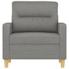 Armchair Dark Grey 60 Cm Fabric