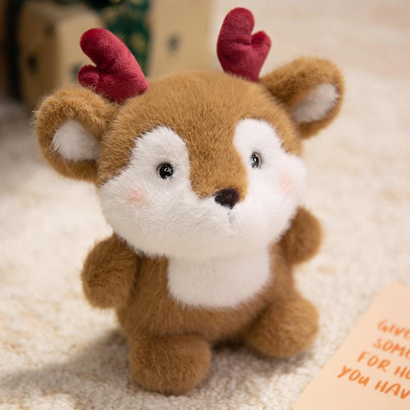 17cm/6.69in Cute Plush Animal Companion Toy Various Animals Rabbit Lamb Duck Bear Kapibala Doll Stuffed Animals Festive Gifts