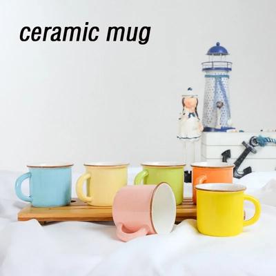Kreativní keramický hrnek na kávu, barevné šálky na latte, keramický šálek na čaj, porcelánový odpolední šálek, šálek na kávu, hrnky na vodu pro domácnost, 1 ks