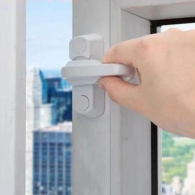 Window Door Sash Lock Plastic Child Safe Security Window Door Sash Lock Safety Lever Handle Sweep Latch