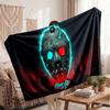 Warm Flannel BlanketFriday the 13th Jason Voorhees Soft Cozy Throw Blanket for Bedroom Couch