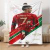 1pc Blanket - Cristiano Ronaldo Print Design,Lightweight Blanket for Sofa,Bed- Soft &Warm,Gift for All Seasons