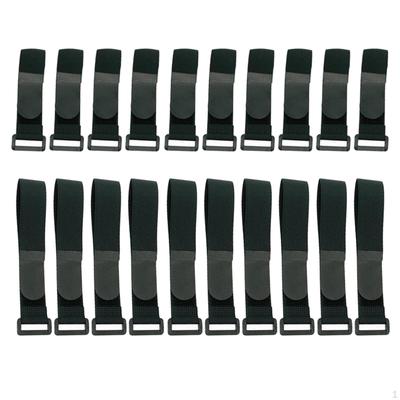 20 Pieces Durable RCA Straps Lashing Strap Reusable Cable Ties