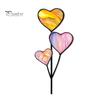 Colorful Yard Stakes Planter Insert Stake, Double-Sided, Flower Pot Decor Metal Art Ornaments Insect Animal Stake for Plant Pots Bed Decoration