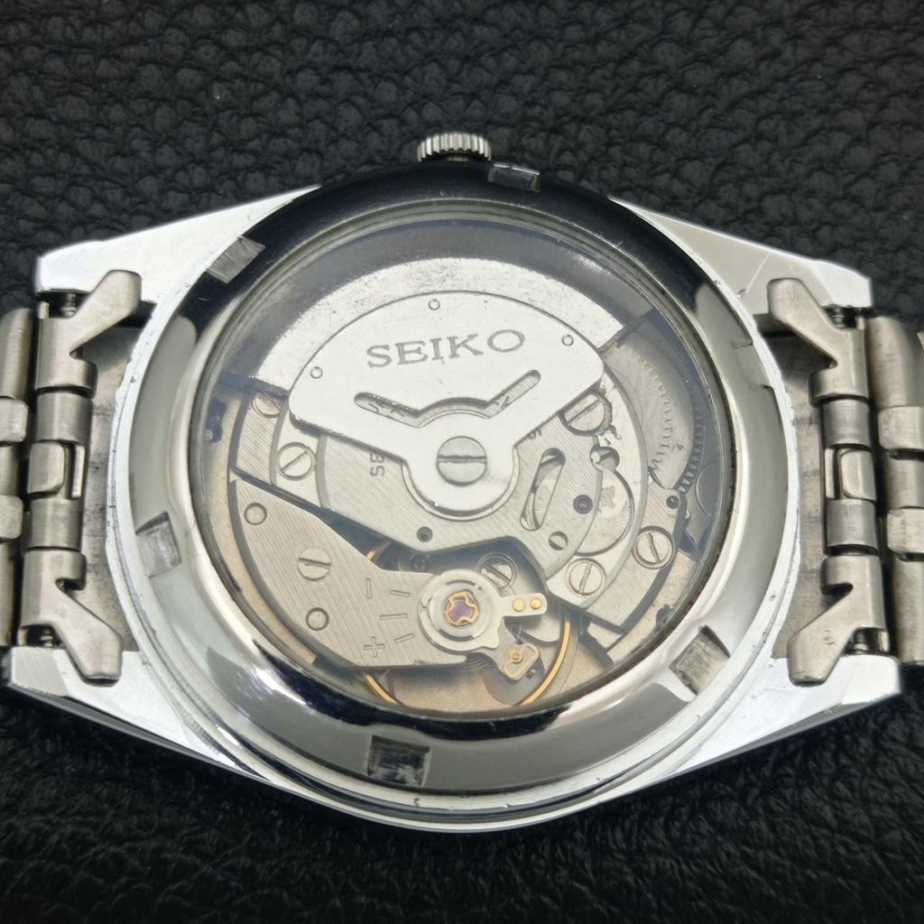 JAPAN VINTAGE REFURBISHED SEIKO 5 AUTOMATIC 6309A MENS WHITE WATCH A442496-1
