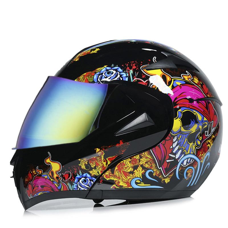 Cross-border Electric Motorcycle Male Helmet Electric Vehicle Helmet Female Face-off Helmet Full Helmet Four Seasons Motorcycle Safety Helmet