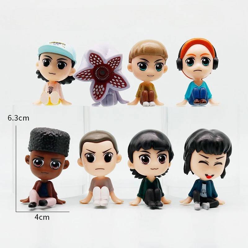 Stranger Things Collectible Figure Pack With Assembly For Kids And Fans