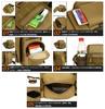 PHOENIX IKKI Vertical Waist Bag with Water Bottle Perfect for Outdoor and Multifunctional Waist Crossbody Waist Brown 2-Way Pouch, Water-Repellent,