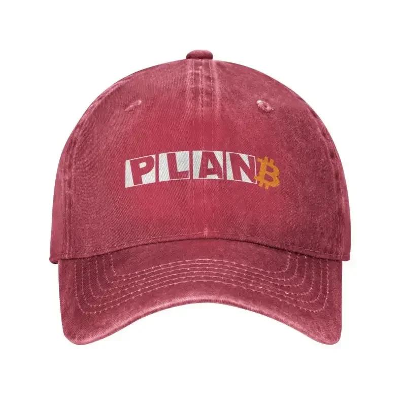 Custom Cotton Plan B Time For Bitcoin Baseball Cap Unisex Women Adjustable BTC Crypto Coins Dad Hat Sports Adjustable