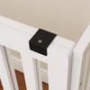 Dog Gate for Medium and Small Size Extendable Freestanding In Wood, 102-183x57x70 Cm, White