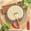 Old-Fashioned Large Palm Leaf Fan, Summer Handmade Banana Leaf Fan, New Chinese Style Baby Money-Attracting Fan, Hand-Held Fan, Durable Sunflower Fan