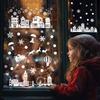 Christmas Decoration Static Cling Stickers - Snowflake Stickers for Storefront Window Glass