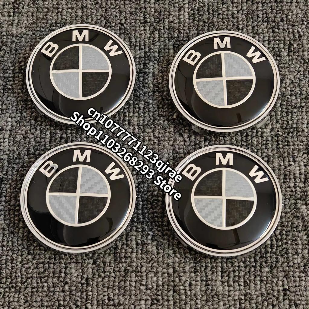 For BMW 1 Se E88 4Pcs Car Wheel Center Caps for BMW E90 E46 F10 F30 E87 F20 G20 E60 E39 E92 F11 F31 E61 F25 E36 X3 X5 68MM 56MM Accessories