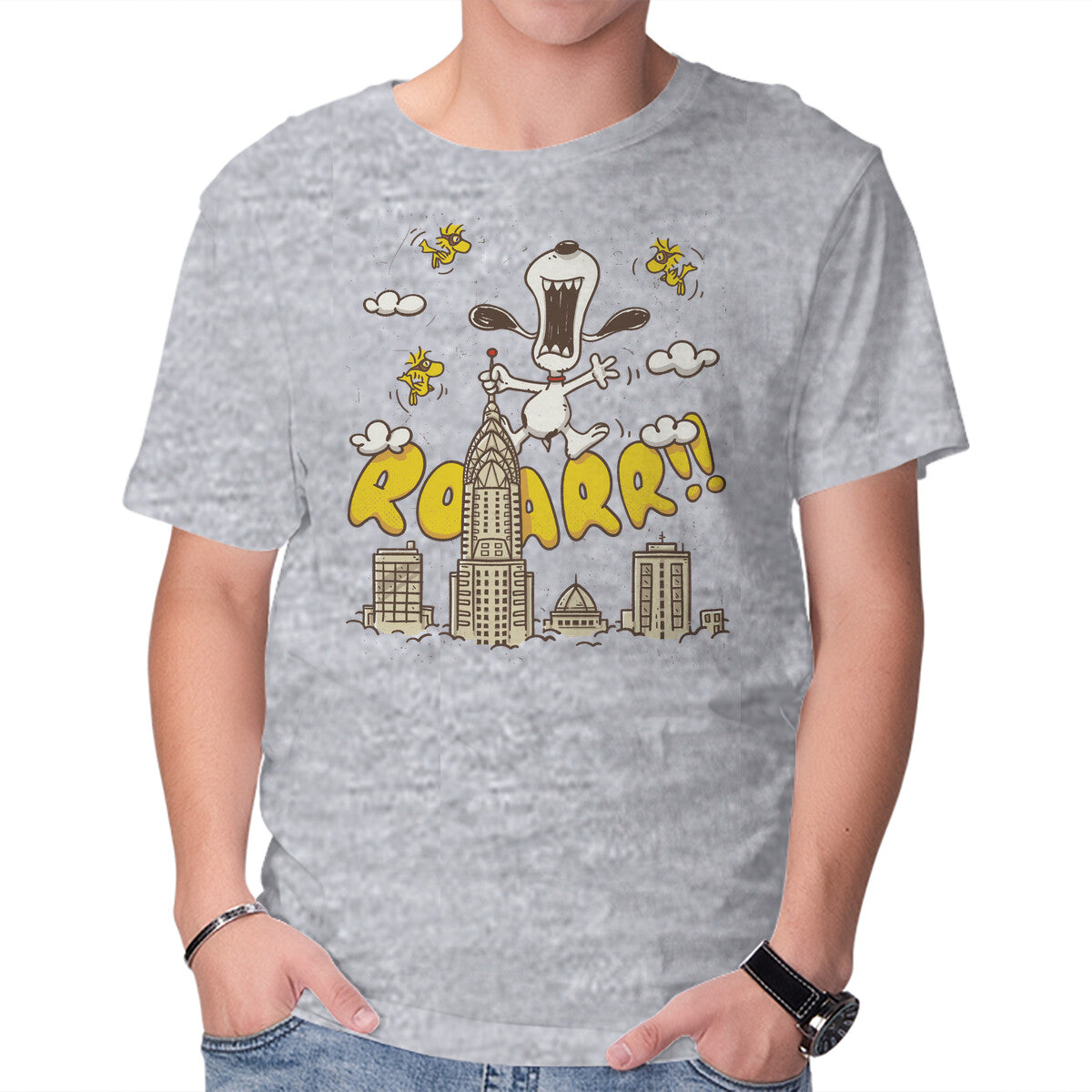 Unisex Crew Neck T-Shirt Beagle Kong Graphic Short Sleeve Casual Tee XS