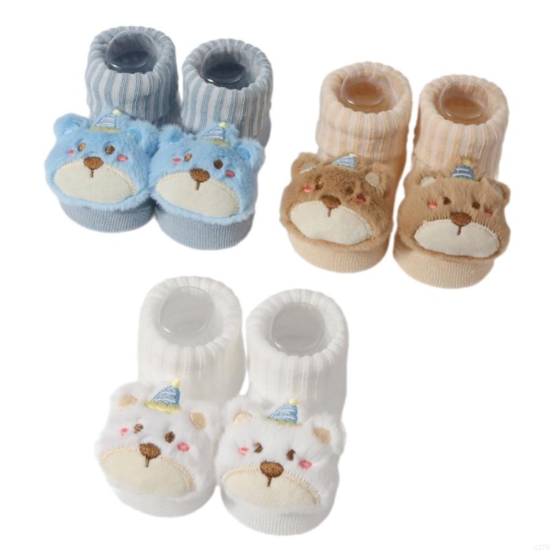 2 Pairs/3 Pairs Baby Ankle Socks Knitted Socks with Cartoon Cotton Socks Soft Socks for Newborns Infant 3-12 Month