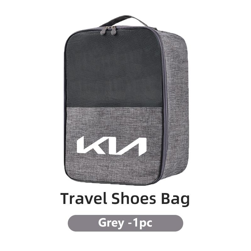 OXXN7 Car Logo Travel Shoes Storage Bag Waterproof Organizer Shoe Bags For KIA Ceed Sportage Rio K5 K2 Optima Cerato Venga Sedona