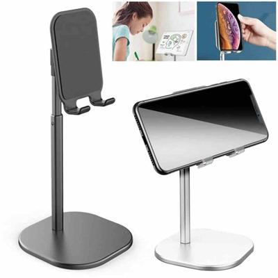 Cep Telefonu Standı, Masa İçin Açı Ayarlanabilir Telefon Tutucu Beşiği, Cep Telefonu İçin Sabit Alüminyum Metal Masaüstü Şarj İstasyonu Evrensel Tablet Standı