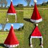 Christmas Hat Red Santa Hat Old Man Child Adult Xmas for Stage Performance Prop