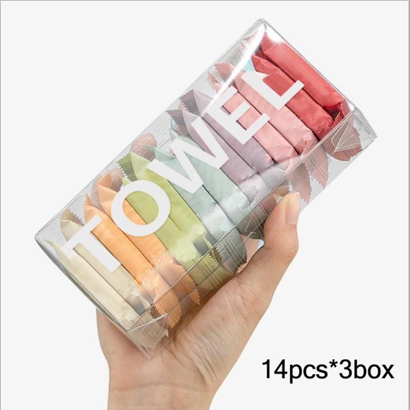 Compressed Towel Disposable Portable Face Towel Cotton Coin Tissue Suitable For Travel Camping Hiking Sports Beauty Salons 3box
