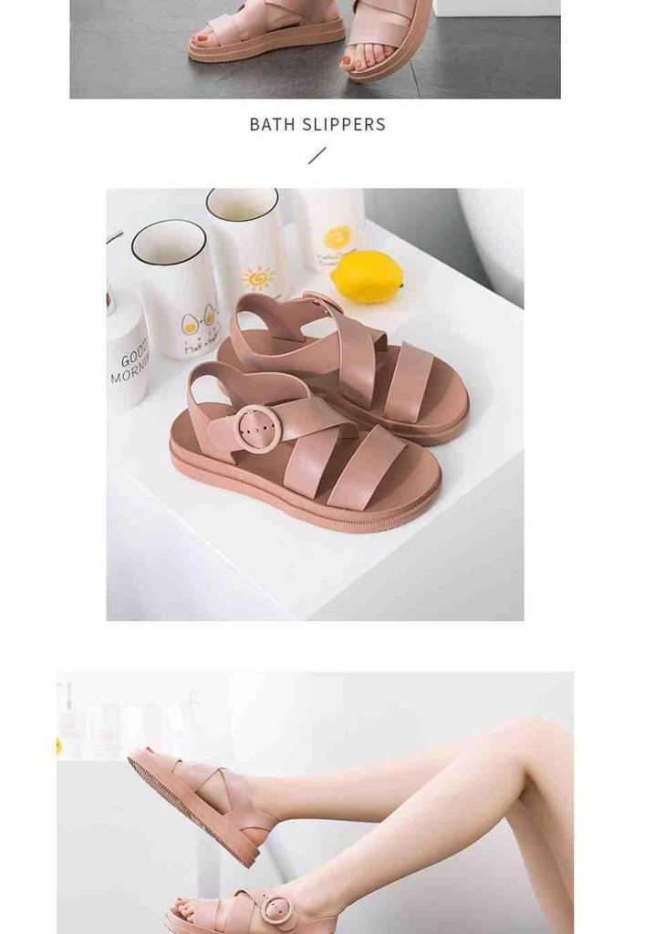 2026 Summer Women's Korean Style Roman Harajuku Flat Sandals
