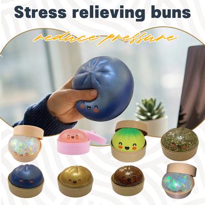 Jouet Bun au Porc Rôti Simulé; Nourriture Mignonne; Décompression; Chignon; Profitez; Dispositif anti-stress. Jouet Bun anti-stress farceur Jouet réaliste cuiseur vapeur