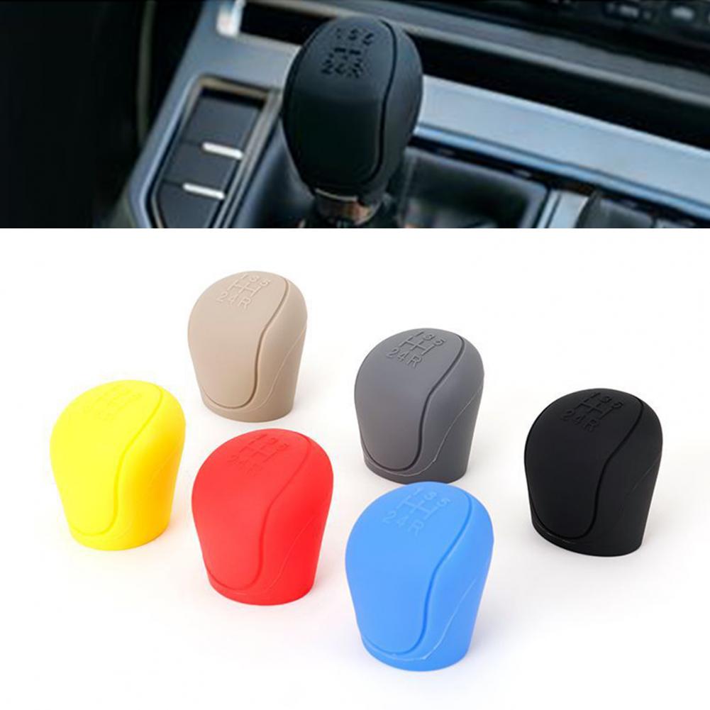 Premium Brake Handle Cover 6 Colors Universal Silicon Car Gear Shift Knob Cover Eco-friendly Portable Shift Knob Cover