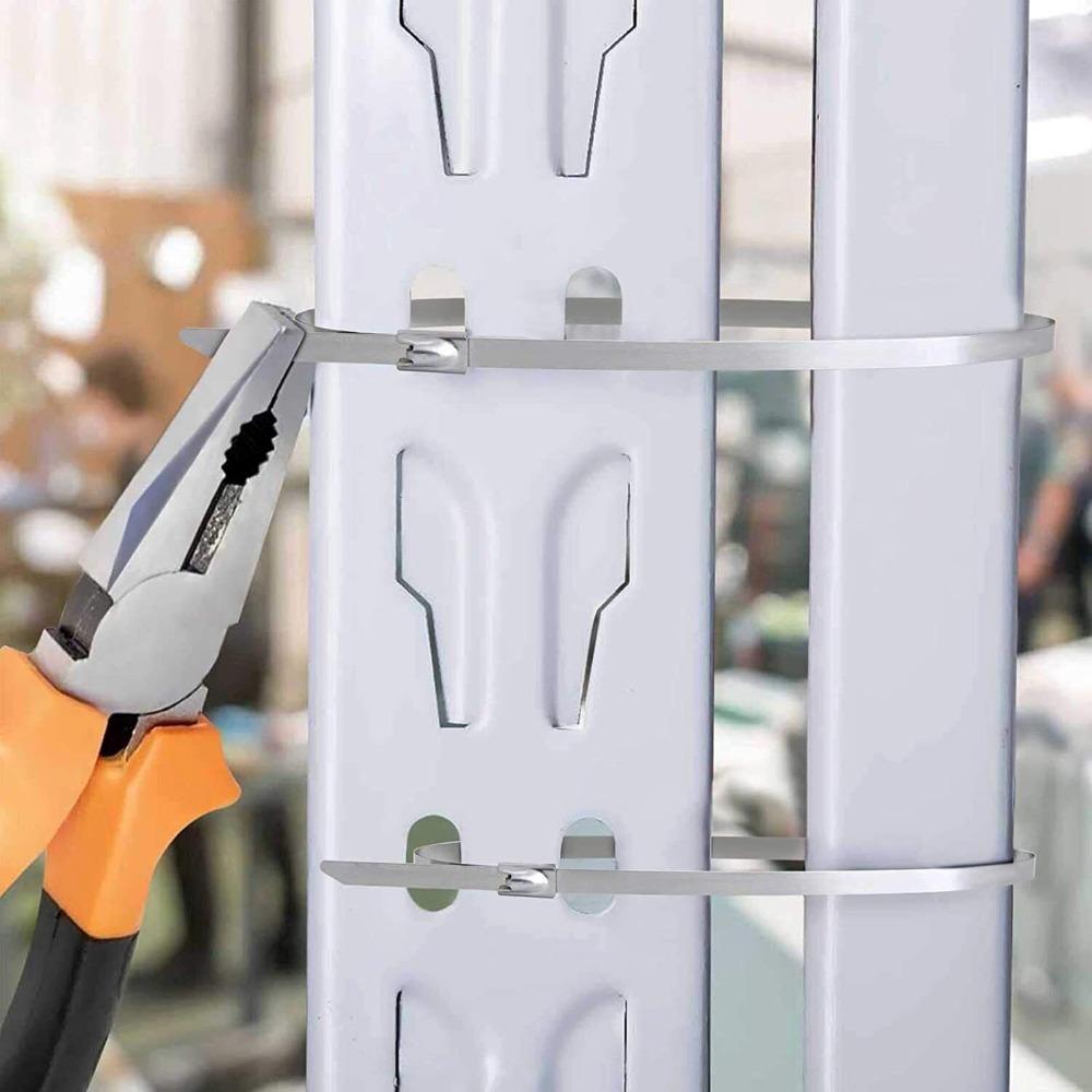 200 Pcs Self Locking Cable Tie Stainless Steel Self Locking Cable Tie Zip Tie  Exhaust Wrap