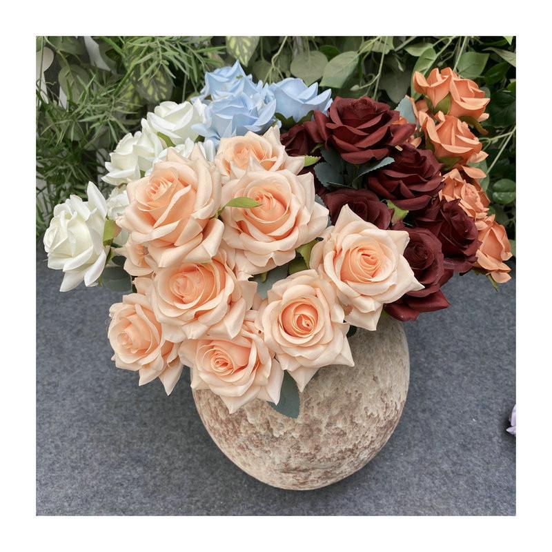 Bouquet Artificial Rose For Photography Prop And Home Wedding Gift Decoration