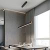 Minimalist Dining Room Chandelier Modern Long Strip Dining Table Luxury Bar Office Light Cocina Accessories Kitchen Island Lamp