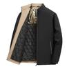 Mid-aged Men's Cotton Jacket for Autumn and Winter - Thick Casual Business Outerwear for Middle-aged and Elderly