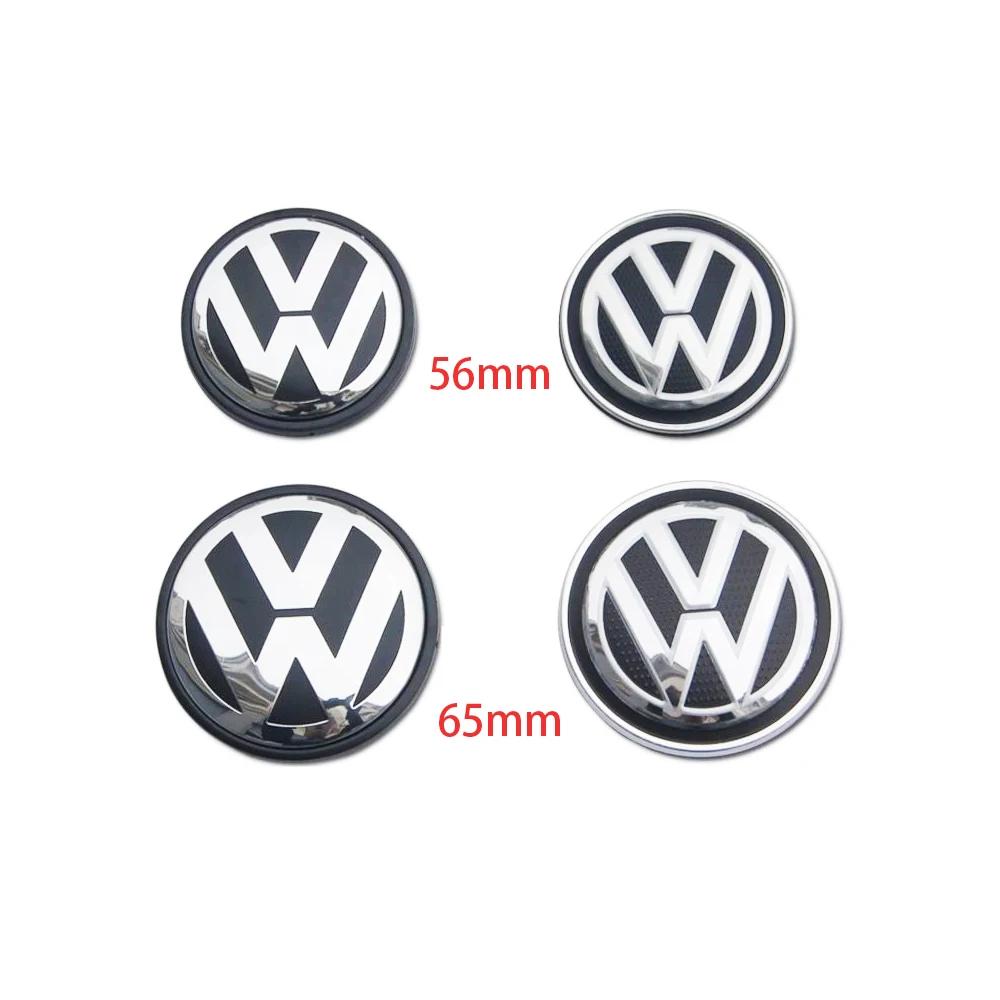 For VW Volkswagen Jetta MK5 Golf 4PCS 55mm/60mm/63mm/65mm/Car Styling Wheel Center Cap Hub Covers Badge Accessories For VW Volks