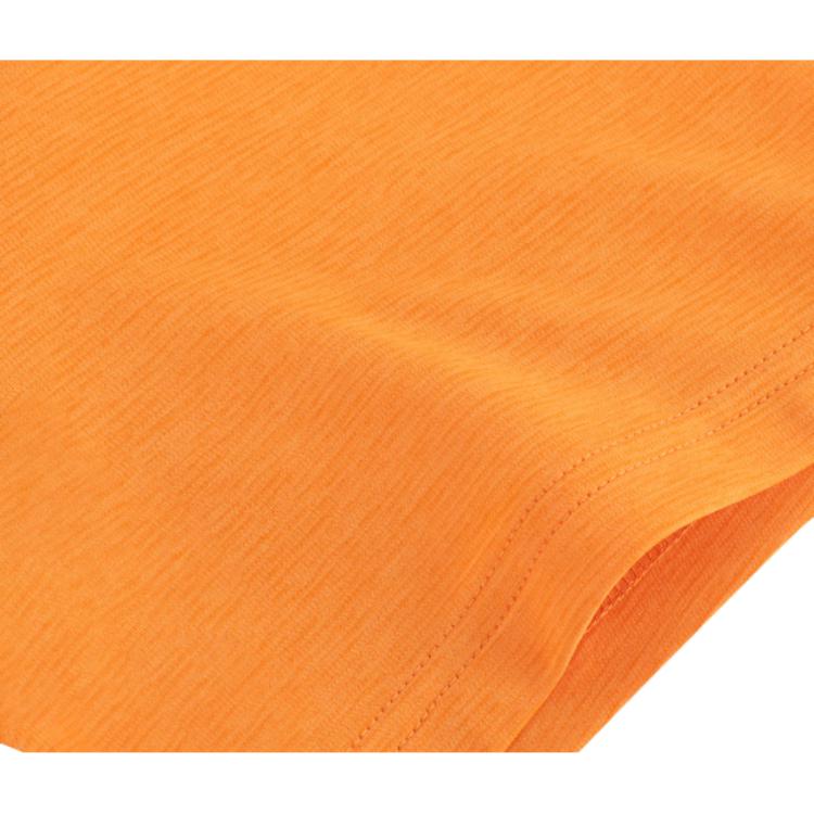 Li Ning Running Series Solid Color Logo Round Neck Comfortable Breathable Short Sleeve T-Shirt Men Tops Orange ATSU551-7