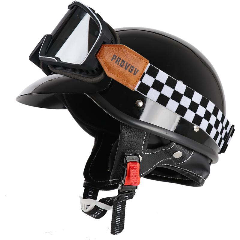 VGV Japanese Vintage Helmet Motorcycle Helmet Cruiser Half Helmet Men Women Adult Child All Seasons Summertime Simple Classic