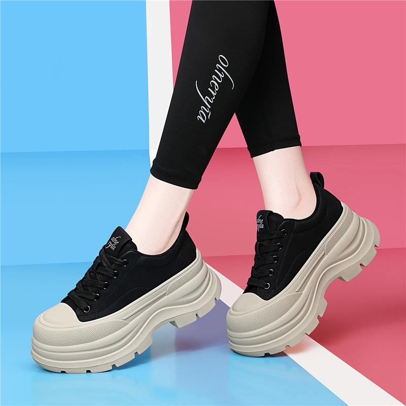 Fleece casual dad shoes small thick-soled heightening little white shoes autumn and winter new women's shoes versatile shoes