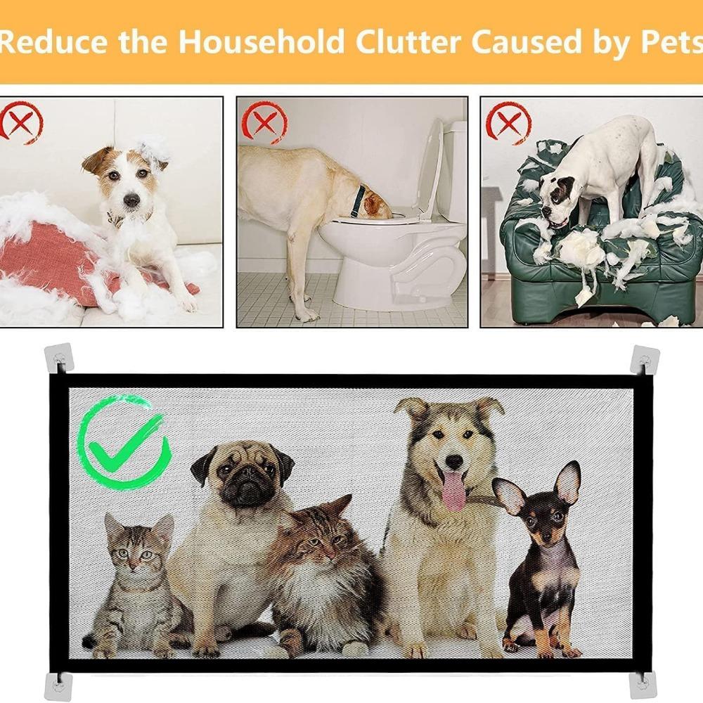 Dog Fence Netting Dog Safety Fence Doorway Barrier Pet Network Folding Breathable Mesh Play Doorway Pet Products Protect
